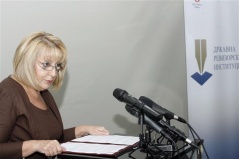 12 September 2011 National Assembly Speaker Prof. Dr Slavica Djukic-Dejanovic addresses the Regional Conference of State Audit Institutions